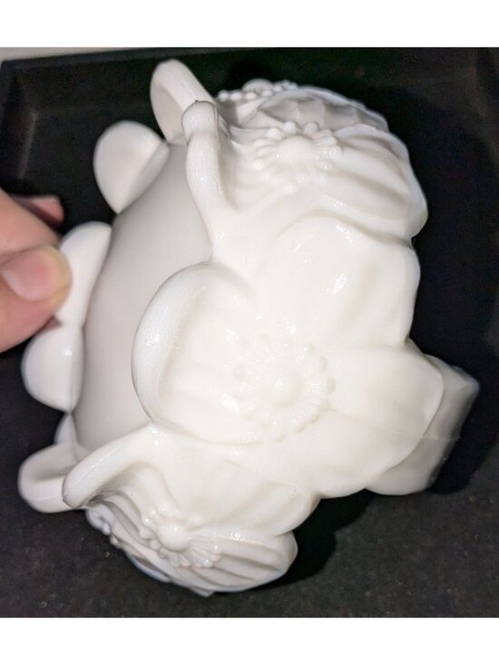 Vintage Westmoreland Milk Glass Candy Dish Basket Dogwood Design Split Handle - Picture 8 of 11